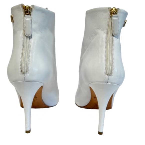 Chanel White Heels Ankle Boots - Picture 3 of 9